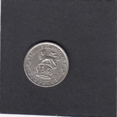 Beschrijving: 6 Pence  GEORGIUS V  